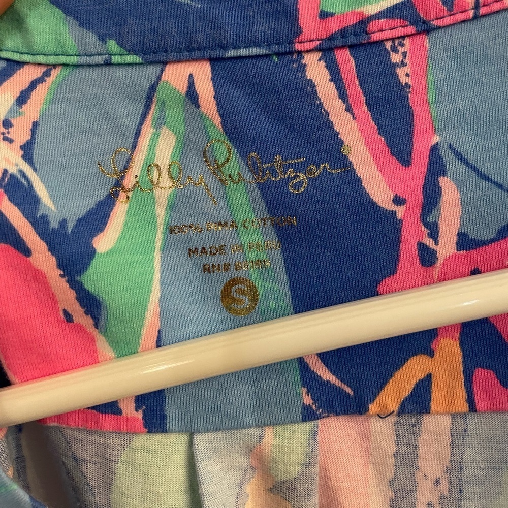 Lilly Pulitzer Ali Dress Bay Blue Out To Sea Small - Picture 3 of 6